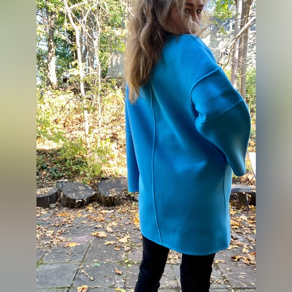 Blue Sky Factory Wool Coat, Sz M - Picture 2 of 15